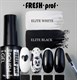 Гель лак Fresh prof Black, White, хлопья, блестки