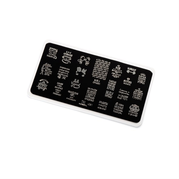 Пластина для стемпинга TNL Premium 091 pretty text  - фото 24889