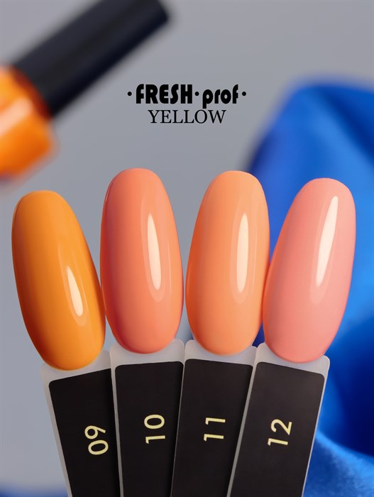 Гель-лак Fresh prof Yellow 12, 8 мл  - фото 32941