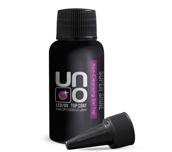 Верхнее покрытие для гель-лака "Uno" SUPER SHINE без липкого слоя, 30мл.