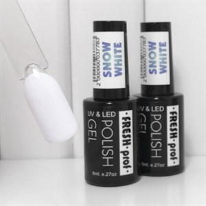 Гель-лак Fresh prof Snow white, 8 мл 