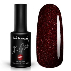 Гель-лак "InGarden" X-Gel №  097, 8 мл