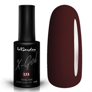 Гель-лак "InGarden" X-Gel №  123, 8 мл