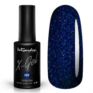 Гель-лак "InGarden" X-Gel №  102, 8 мл