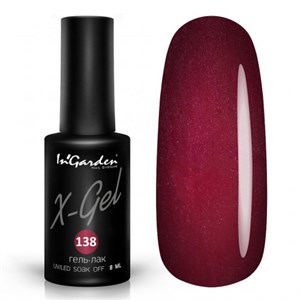 Гель-лак "InGarden" X-Gel №  138, 8 мл