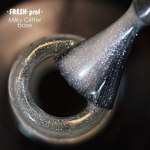 Основа Fresh Prof Milky Glitter кремний, 8 мл 