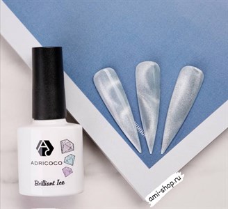 Гель-лак ADRICOCO кошачий глаз Brilliant Ice (8 мл.)