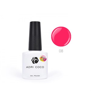 Гель-лак ADRICOCO Pretty dolly №08 неоновый ярко-розовый (8 мл.)