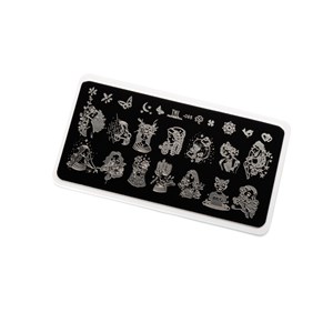 Пластина для стемпинга TNL Premium 095 woman flower