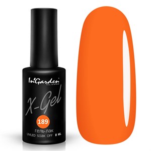 Гель-лак "InGarden" X-Gel №  189, 8 мл