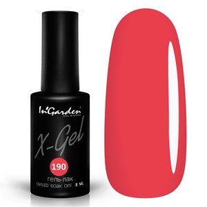 Гель-лак "InGarden" X-Gel №  190, 8 мл