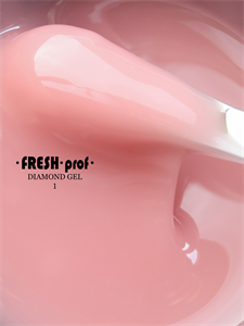 Гель Fresh Prof Diamond жесткий Lipstick Camouflage №1, 15 гр 