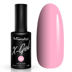 Гель-лак "InGarden" X-Gel №  205, 8 мл