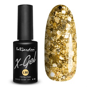 Гель-лак "InGarden" X-Gel лимитированная коллекция N° L30, 8 мл