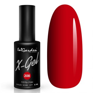 Гель-лак "InGarden" X-Gel №  208, 8 мл