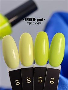 Гель-лак Fresh prof Yellow 04, 8 мл 