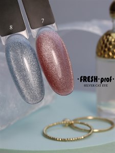 Гель-лак Fresh prof Silver cat eye 08, 8 мл 