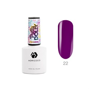 Гель-лак ADRICOCO Pretty dolly №22 неоновый баклажановый (8 мл.) 