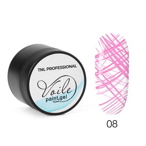 Гель-краска для тонких линий TNL Voile №08 (ярко-розовая), 6 мл.
