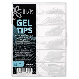 Гелевые типсы Irisk для ногтей Gel Tips Стилет, 240 шт