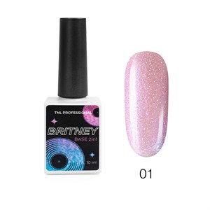 База TNL светоотражающая Britney 2 в 1 №01 - звезда в розовом, 10 мл
