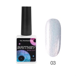 База TNL светоотражающая Britney 2 в 1 №03 - аквамариновый порше, 10 мл