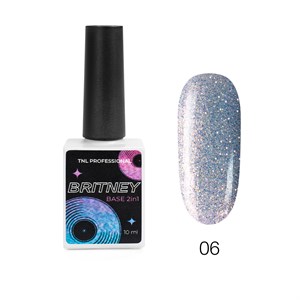 База TNL светоотражающая Britney 2 в 1 №06 - джинсы в стразах, 10 мл