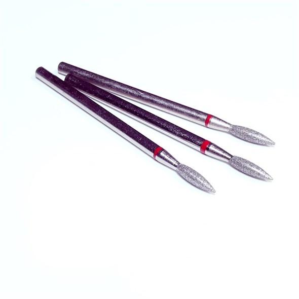 Фреза алмазная № 011  пламя красное остр. д. 21 00000706 - фото 18389