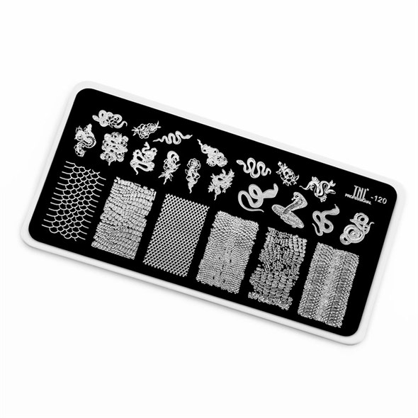 Пластина для стемпинга TNL Premium 120 змеиная хитрость 74078 - фото 37346