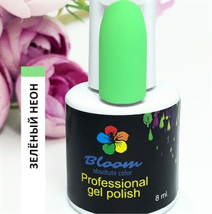 Гель-лак Bloom №057 Зеленый неон 8 мл