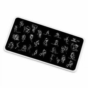 Пластина для стемпинга TNL Premium 131 воплощение женственности 74184